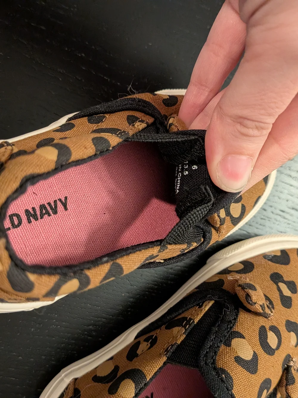 Old Navy Kids Leopard-Print Slip-On Sneakers - Brown & Black